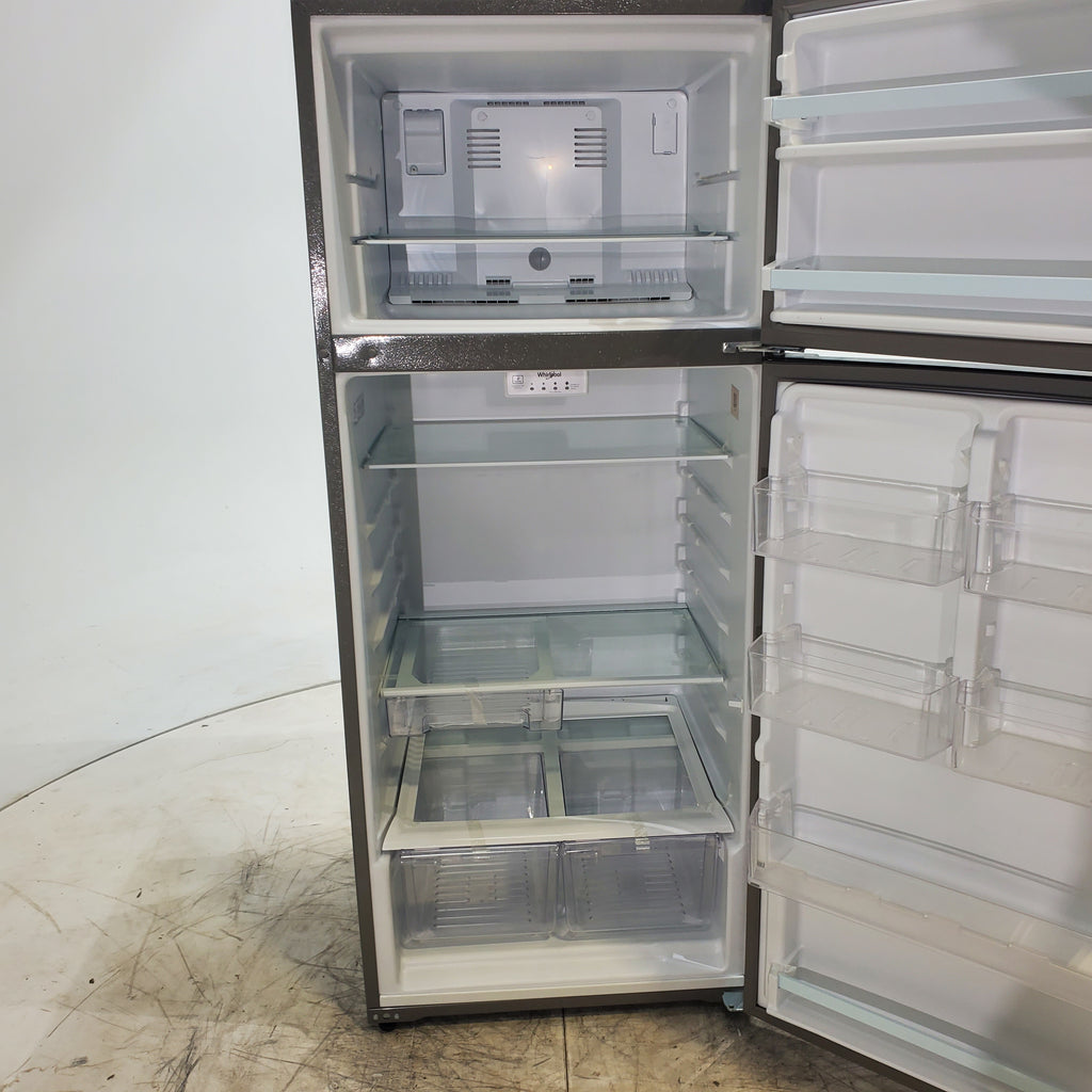 Pictures of 28" Wide Whirlpool 18 cu ft Capacity Refrigerator with LED Interior Lighting - Scratch & Dent - Minor - Neu Appliance Outlet - Discount Appliance Outlet in Austin, Tx