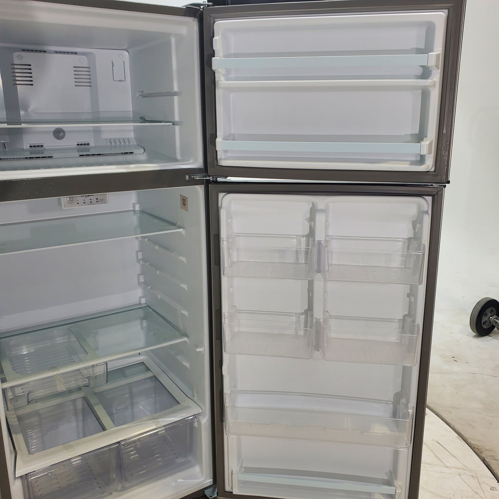 Pictures of 28" Wide Whirlpool 18 cu ft Capacity Refrigerator with LED Interior Lighting - Scratch & Dent - Minor - Neu Appliance Outlet - Discount Appliance Outlet in Austin, Tx