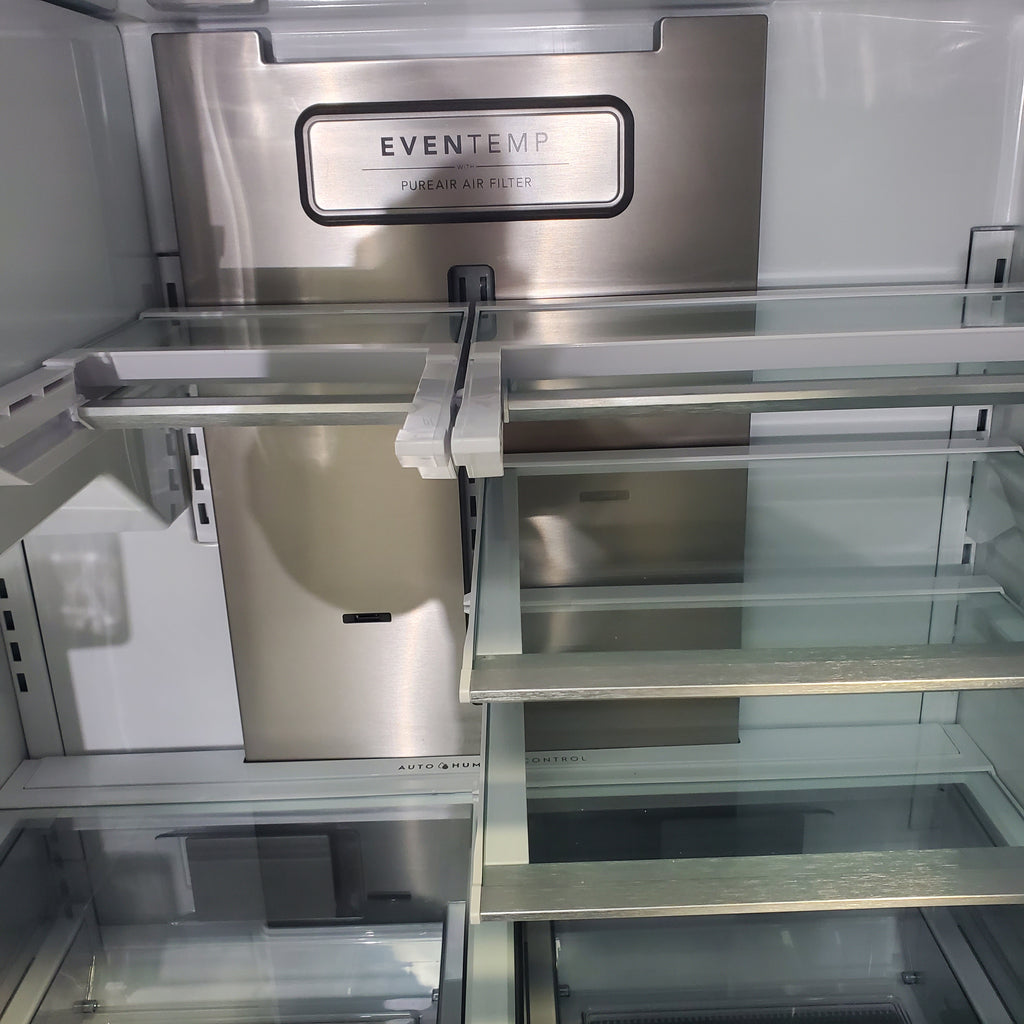 Pictures of Smudge-Proof® Stainless Steel Frigidaire Counter-Depth Professional ENERGY STAR 22.6 Cu. Ft. French Door Dual Ice Maker Refrigerator with CrispSeal® Plus Crispers with Auto Humidity - Scratch & Dent - Minor - Neu Appliance Outlet - Discount Appliance Outlet in Austin, Tx