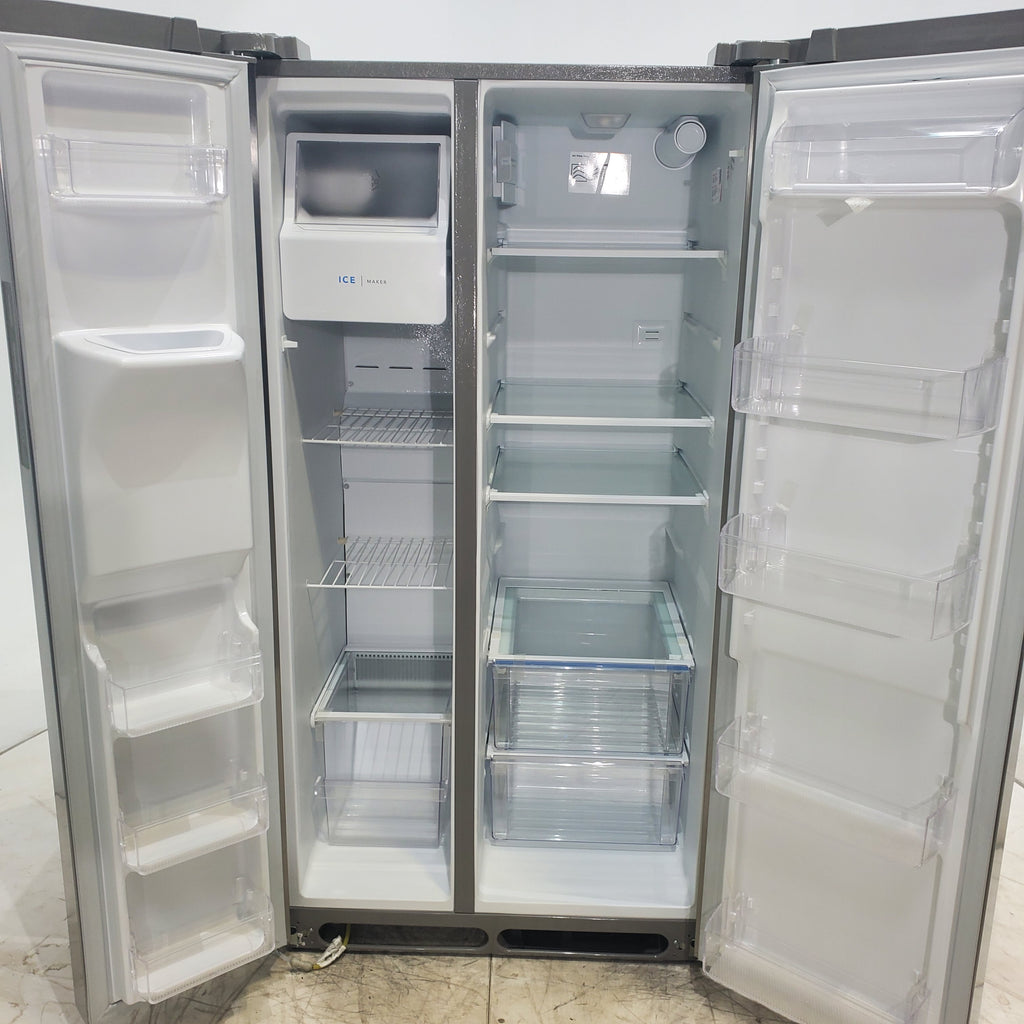 Pictures of ENERGY STAR Frigidaire Fingerprint Resistant Stainless Steel 25.6 cu. ft. Side by Side Refrigerator with Water and Ice Dispenser - Scratch & Dent - Minor (Copy) - Neu Appliance Outlet - Discount Appliance Outlet in Austin, Tx