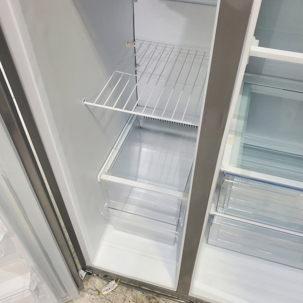 Pictures of ENERGY STAR Frigidaire Fingerprint Resistant Stainless Steel 25.6 cu. ft. Side by Side Refrigerator with Water and Ice Dispenser - Scratch & Dent - Minor (Copy) - Neu Appliance Outlet - Discount Appliance Outlet in Austin, Tx