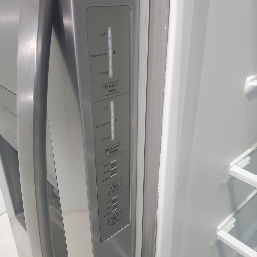 Pictures of ENERGY STAR Frigidaire Fingerprint Resistant Stainless Steel 25.6 cu. ft. Side by Side Refrigerator with Water and Ice Dispenser - Scratch & Dent - Minor (Copy) - Neu Appliance Outlet - Discount Appliance Outlet in Austin, Tx