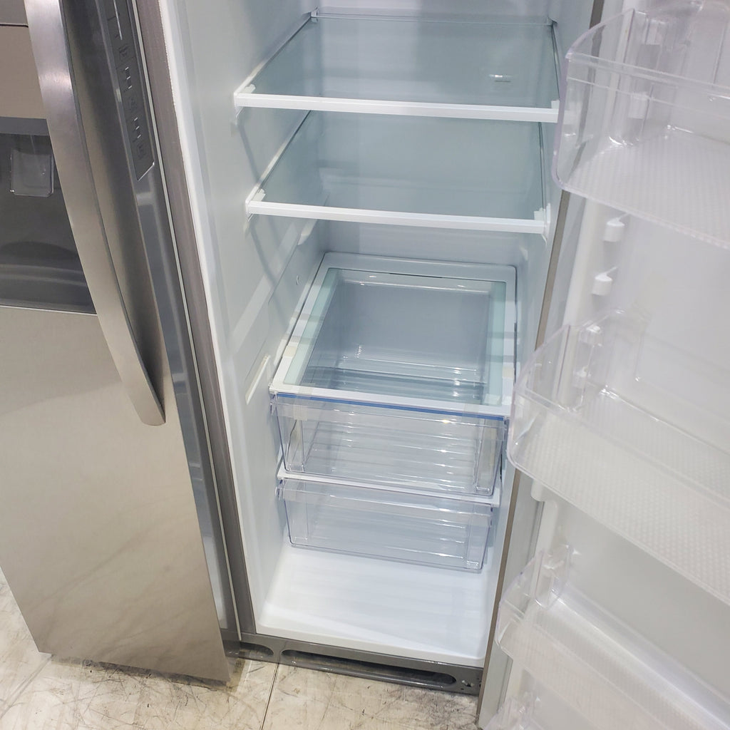 Pictures of ENERGY STAR Frigidaire Fingerprint Resistant Stainless Steel 25.6 cu. ft. Side by Side Refrigerator with Water and Ice Dispenser - Scratch & Dent - Minor (Copy) - Neu Appliance Outlet - Discount Appliance Outlet in Austin, Tx