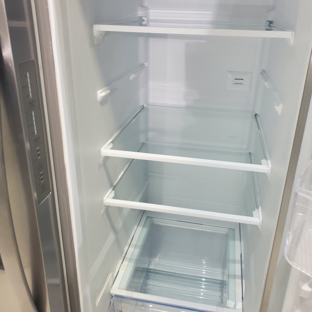 Pictures of ENERGY STAR Frigidaire Fingerprint Resistant Stainless Steel 25.6 cu. ft. Side by Side Refrigerator with Water and Ice Dispenser - Scratch & Dent - Minor (Copy) - Neu Appliance Outlet - Discount Appliance Outlet in Austin, Tx