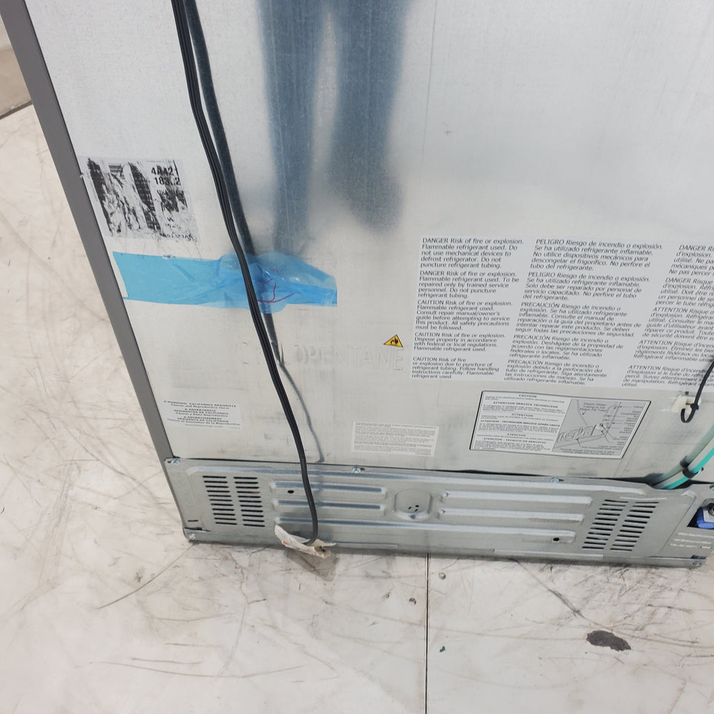 Pictures of Stainless Steel ENERGY STAR Frigidaire 25.6 cu. ft. Side by Side Refrigerator with Exterior Water and Ice Dispenser - Scratch & Dent - Minor - Neu Appliance Outlet - Discount Appliance Outlet in Austin, Tx