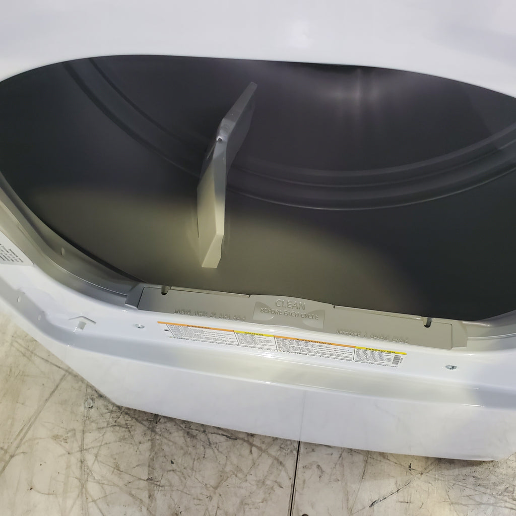 Pictures of GE Profile™ ENERGY STAR® 7.4 cu. ft. Capacity aluminized alloy drum Electric Dryer with Sanitize Cycle and Sensor Dry - Scratch & Dent - Minor - Neu Appliance Outlet - Discount Appliance Outlet in Austin, Tx