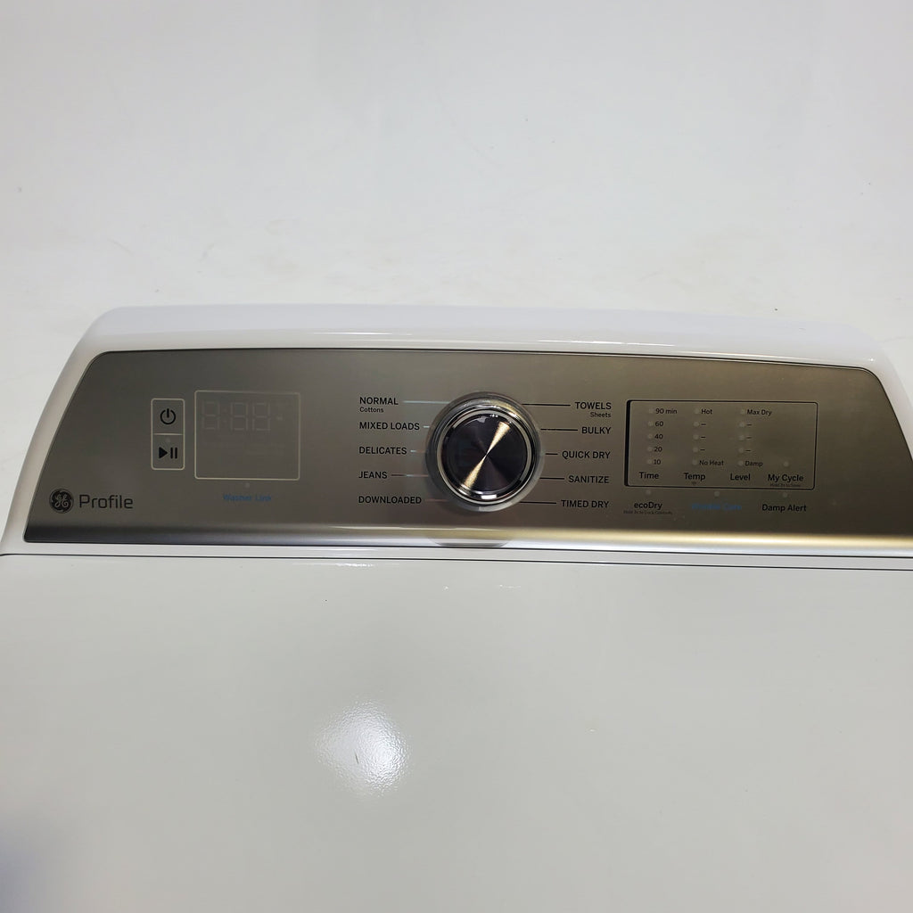 Pictures of GE Profile™ ENERGY STAR® 7.4 cu. ft. Capacity aluminized alloy drum Electric Dryer with Sanitize Cycle and Sensor Dry - Scratch & Dent - Minor - Neu Appliance Outlet - Discount Appliance Outlet in Austin, Tx