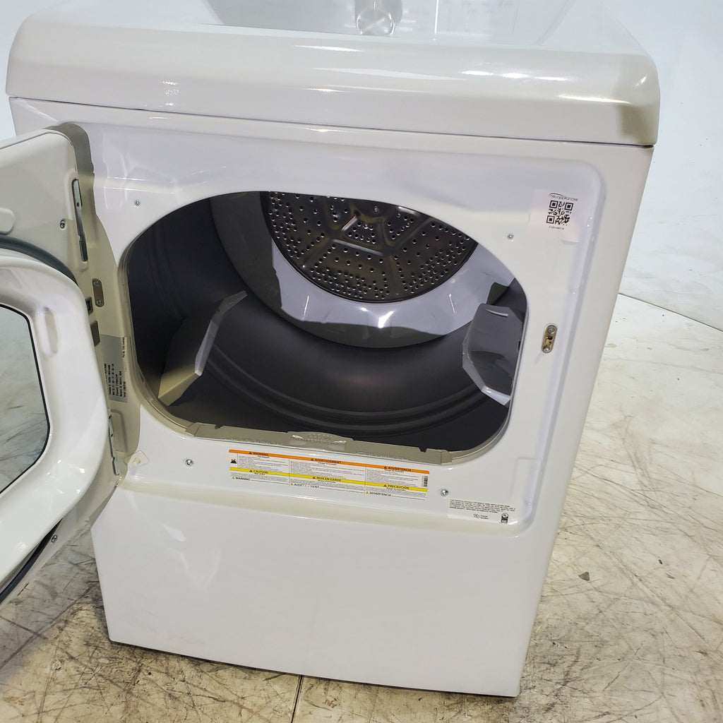 Pictures of GE Profile™ ENERGY STAR® 7.4 cu. ft. Capacity aluminized alloy drum Electric Dryer with Sanitize Cycle and Sensor Dry - Scratch & Dent - Minor - Neu Appliance Outlet - Discount Appliance Outlet in Austin, Tx