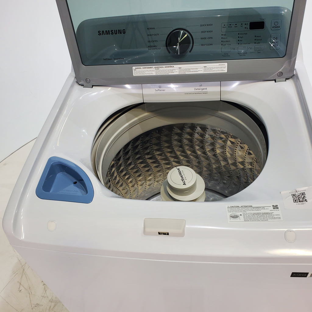 Pictures of Samsung 4.4 cu. ft. Top Load Washer with ActiveWave™ Agitator and Soft-Close Lid in White - Open Box - Neu Appliance Outlet - Discount Appliance Outlet in Austin, Tx