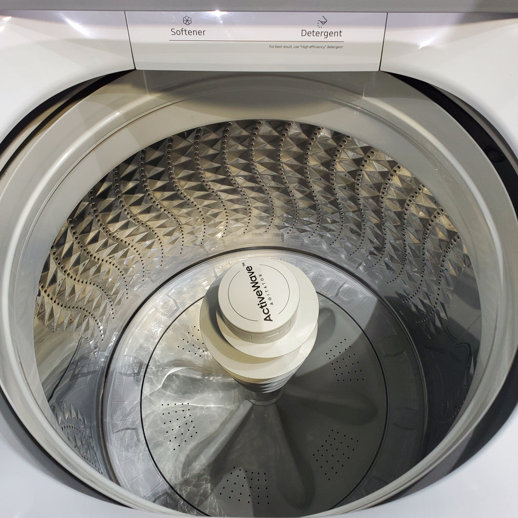 Pictures of Samsung 4.4 cu. ft. Top Load Washer with ActiveWave™ Agitator and Soft-Close Lid in White - Open Box - Neu Appliance Outlet - Discount Appliance Outlet in Austin, Tx