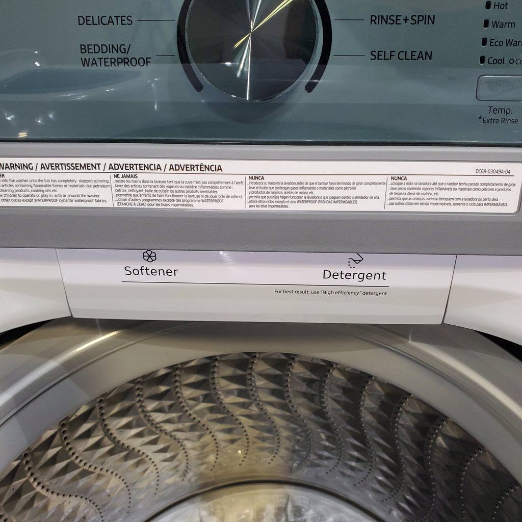 Pictures of Samsung 4.4 cu. ft. Top Load Washer with ActiveWave™ Agitator and Soft-Close Lid in White - Open Box - Neu Appliance Outlet - Discount Appliance Outlet in Austin, Tx