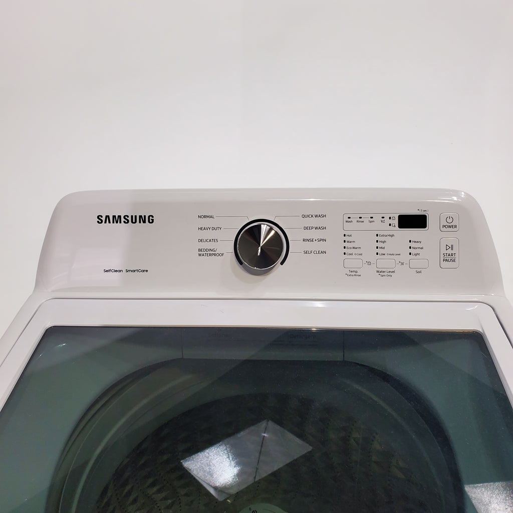 Pictures of Samsung 4.4 cu. ft. Top Load Washer with ActiveWave™ Agitator and Soft-Close Lid in White - Open Box - Neu Appliance Outlet - Discount Appliance Outlet in Austin, Tx