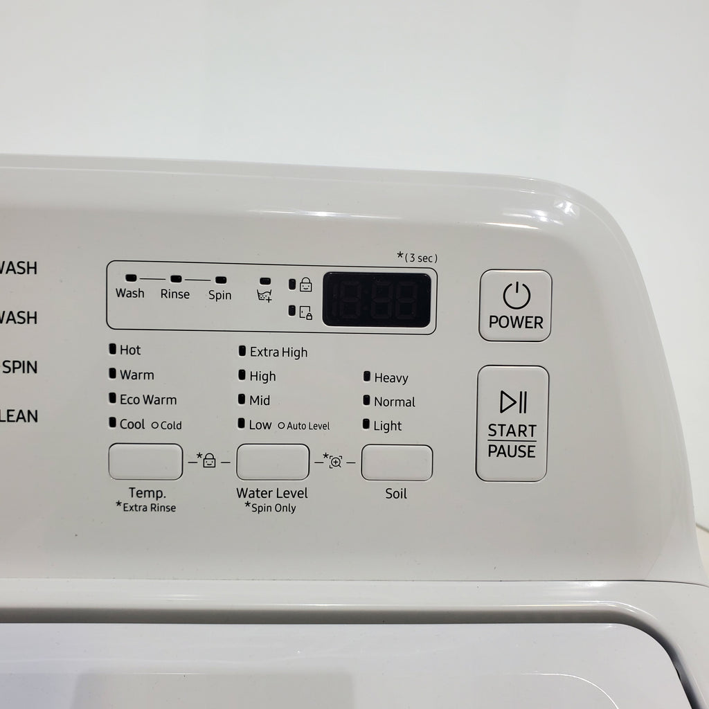 Pictures of Samsung 4.4 cu. ft. Top Load Washer with ActiveWave™ Agitator and Soft-Close Lid in White - Open Box - Neu Appliance Outlet - Discount Appliance Outlet in Austin, Tx