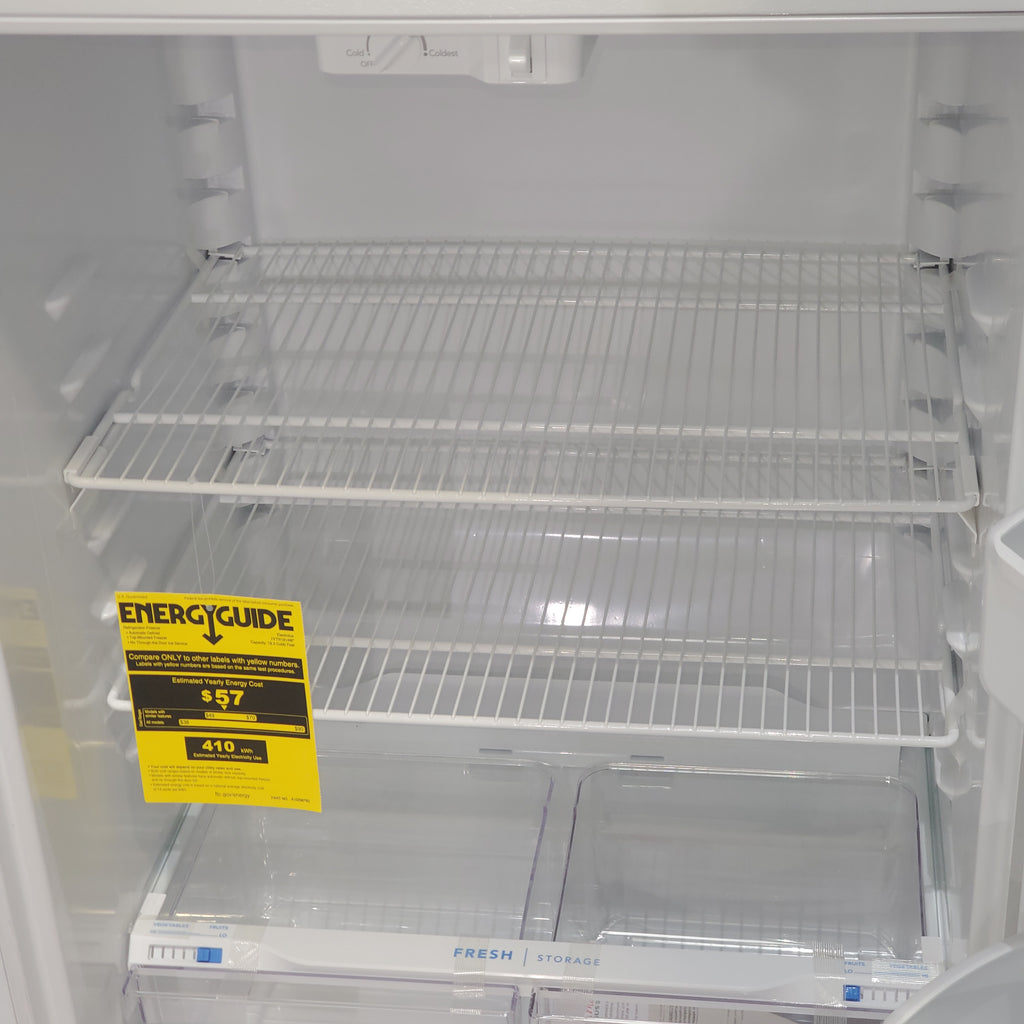 Pictures of White Frigidaire 18.3 cu. ft. Top Freezer Refrigerator with Garage-Ready Design - Scratch & Dent - Minor - Neu Appliance Outlet - Discount Appliance Outlet in Austin, Tx