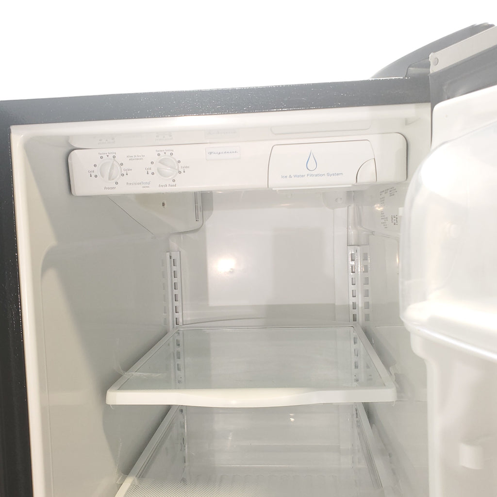 Pictures of Frigidaire 36" Wide Stainless Steel Side by Side Refrigerator with Ice and Water dispenser - Certified Refurbished - Neu Appliance Outlet - Discount Appliance Outlet in Austin, Tx