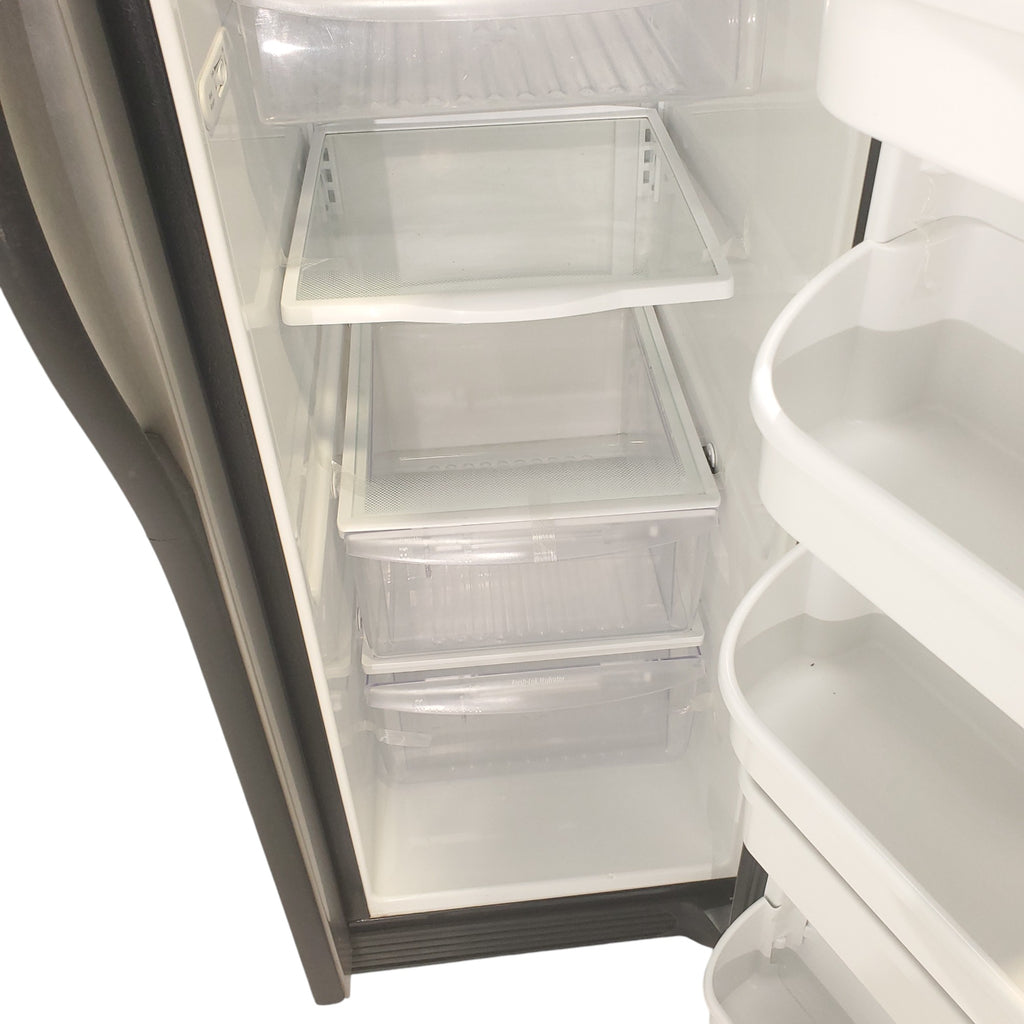 Pictures of Frigidaire 36" Wide Stainless Steel Side by Side Refrigerator with Ice and Water dispenser - Certified Refurbished - Neu Appliance Outlet - Discount Appliance Outlet in Austin, Tx