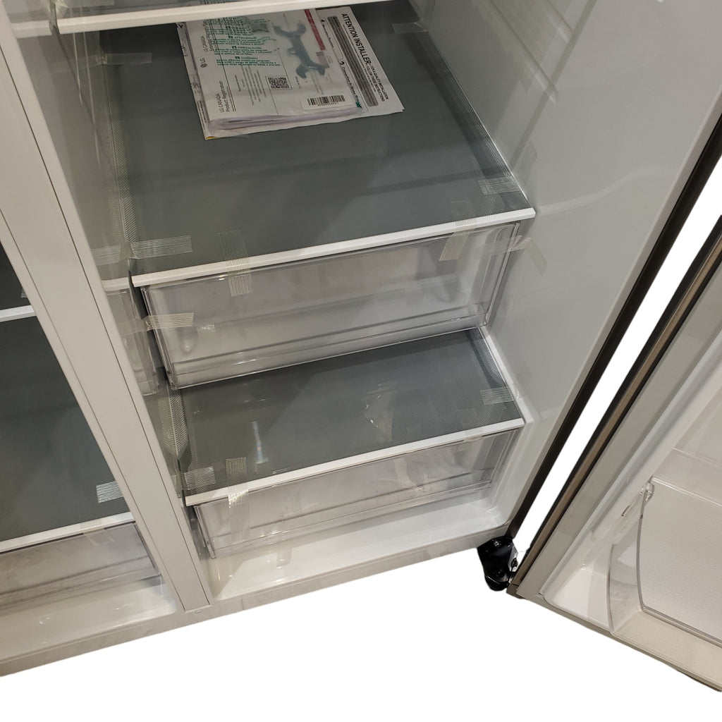 Pictures of LG Stainles Steel 28 cu.ft. Capacity Side-by-Side Refrigerator with External Water Dispenser - Scratch & Dent - Minor - Neu Appliance Outlet - Discount Appliance Outlet in Austin, Tx