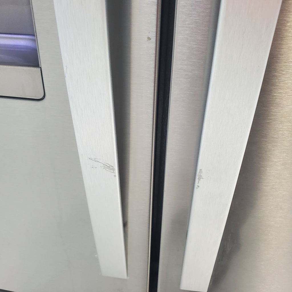 Pictures of French Door Whirlpool Fingerprint Resistant Stainless Steel ENERGY STAR 25 cu ft Refrigeraor with Thru Door Ice and Water Dispenser - Scratch & Dent - Minor - Neu Appliance Outlet - Discount Appliance Outlet in Austin, Tx