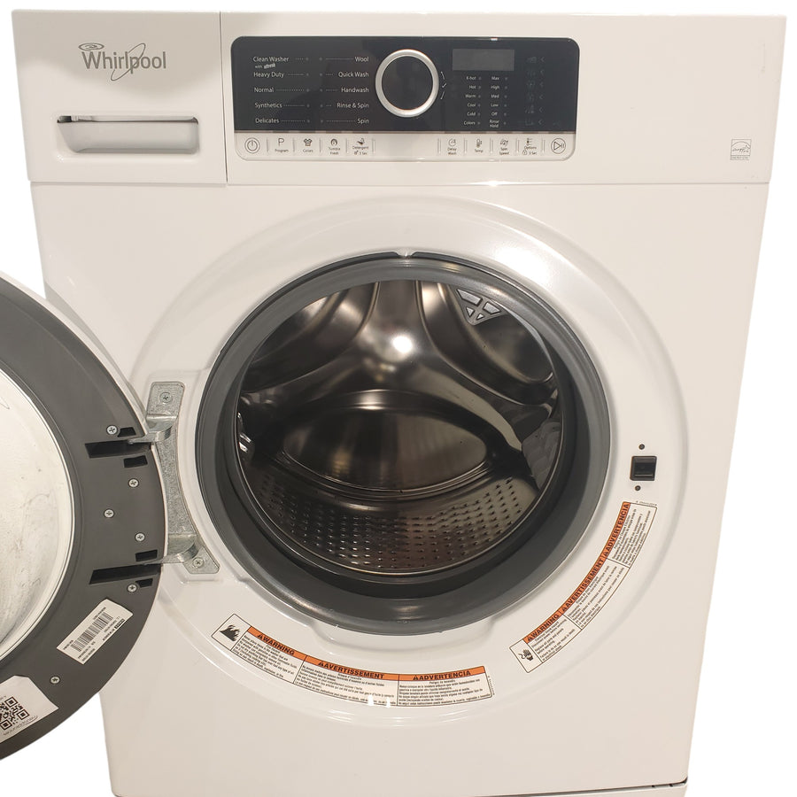 24 inch Wide Compact Whirlpool Front load 1.9 cu ft Capacity ENERGY STAR Washing Machine with Tailored Fabric Care an Tumble Fresh Option - Scratch & Dent - Minor