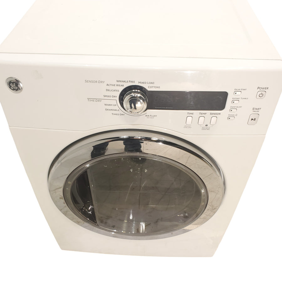 24" Wide Compact GE 4.0 cu.ft. Capacity Electric Dryer with Durable Stainless Steel Drum -  Certified Refurbished