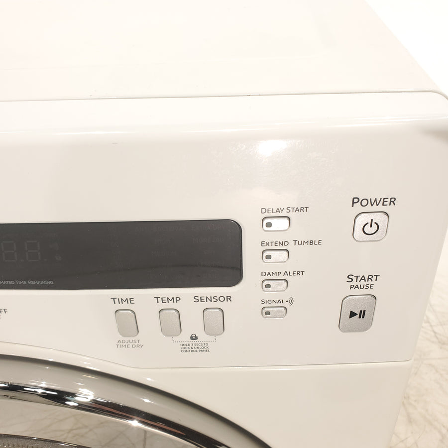 24" Wide Compact GE 4.0 cu.ft. Capacity Electric Dryer with Durable Stainless Steel Drum -  Certified Refurbished