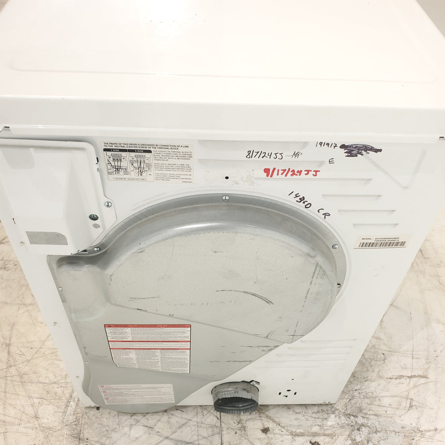 24" Wide Compact GE 4.0 cu.ft. Capacity Electric Dryer with Durable Stainless Steel Drum -  Certified Refurbished