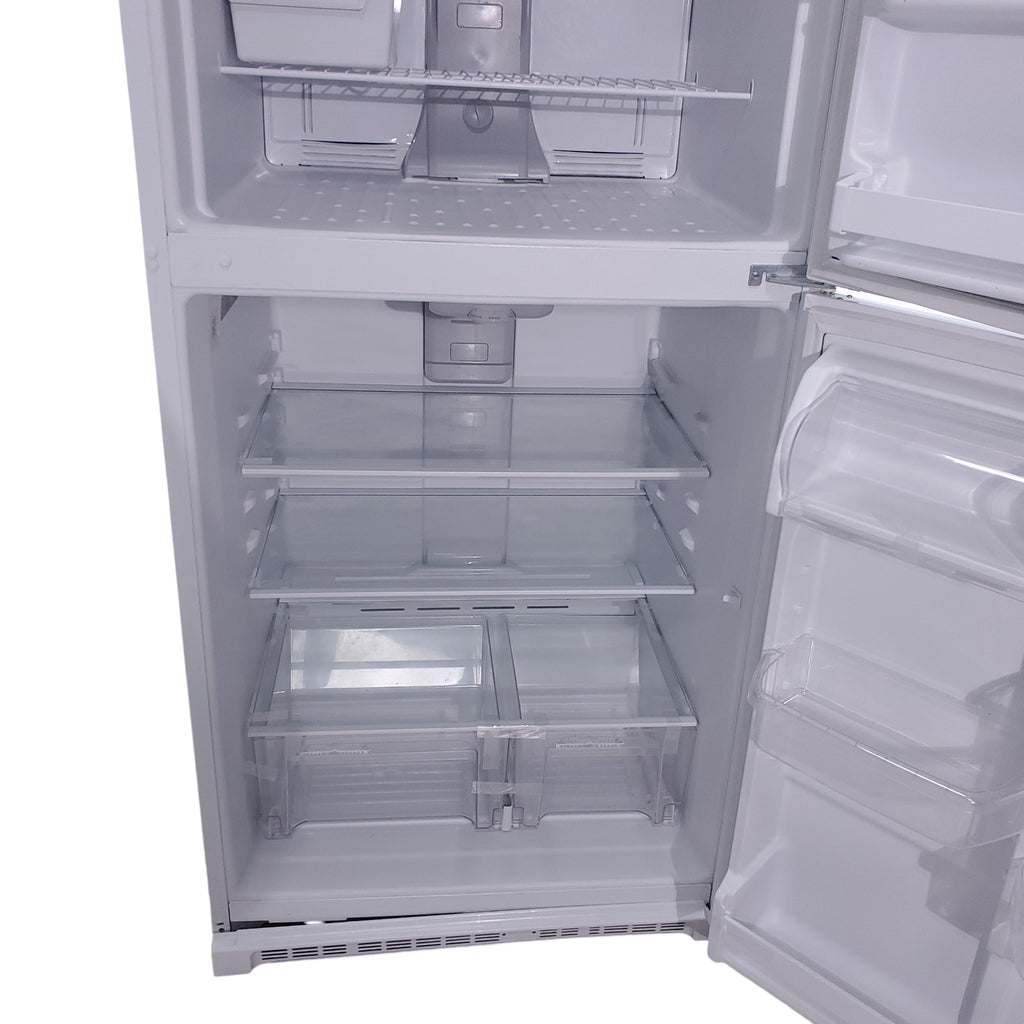 Pictures of 33" Wide Whirlpool Top Freezer 20.5 cu ft Refrigerator with Ice Maker and Frameless Glass Shelves and Flexi-Slide Bin - Certified Refurbished - Neu Appliance Outlet - Discount Appliance Outlet in Austin, Tx