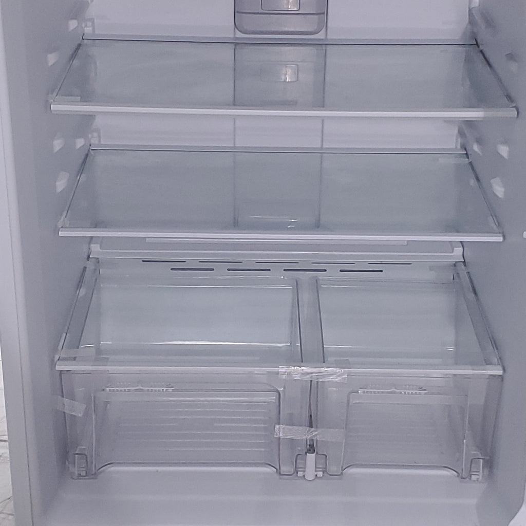 Pictures of 33" Wide Whirlpool Top Freezer 20.5 cu ft Refrigerator with Ice Maker and Frameless Glass Shelves and Flexi-Slide Bin - Certified Refurbished - Neu Appliance Outlet - Discount Appliance Outlet in Austin, Tx