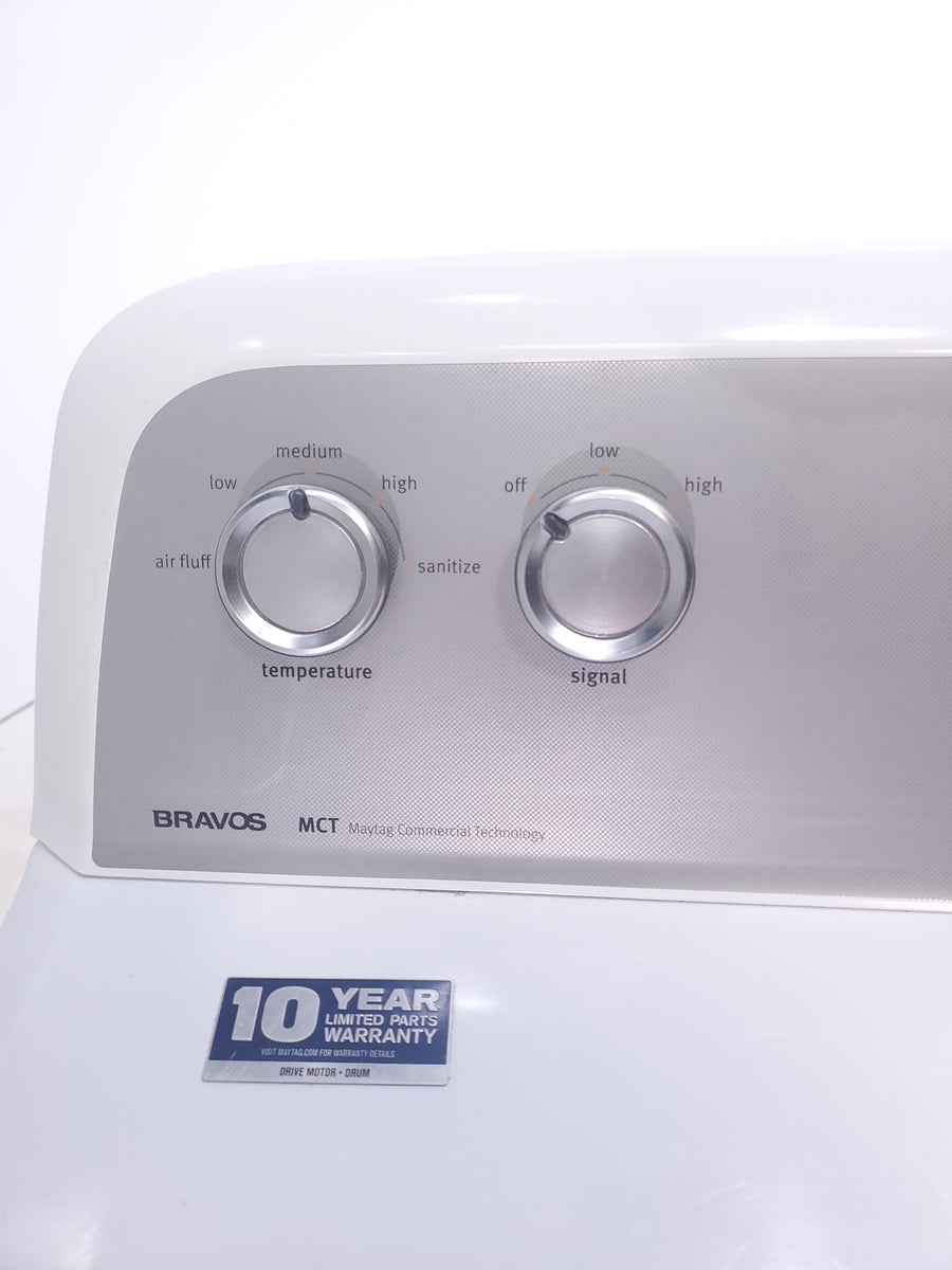 Maytag 4.2 Cu. Ft. Capacity Top Load Washer in White MTW4205SW - Scratch & Dent (Minor) and Maytag Extra Large Vented Electric Dryer in White 15033 - MEDX655DW - Certified Refurbished