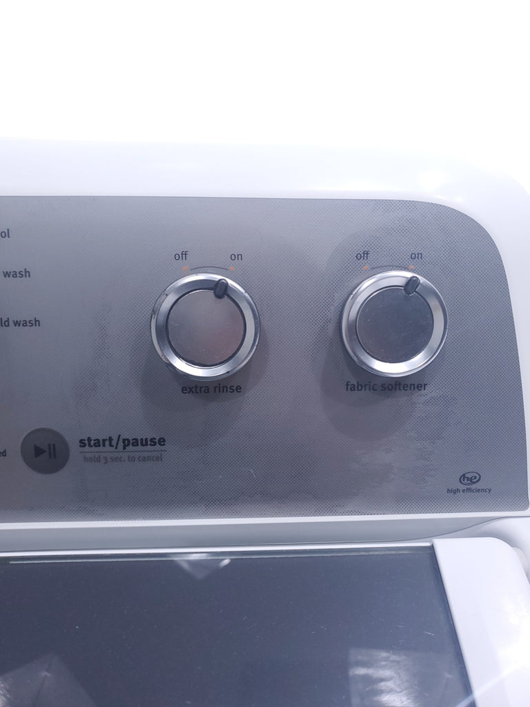 Pictures of Neu Elite Maytag Bravos High Capacity Impeller Washer & Electric Dryer Set: 4.3 cu. ft. High Capacity Impeller Washer With Extra Water Cycle / Option & 7.0 cu. ft. Electric 220v Dryer With Auto Sensor Dry  - Certified Refurbished - Neu Appliance Outlet - Discount Appliance Outlet in Austin, Tx