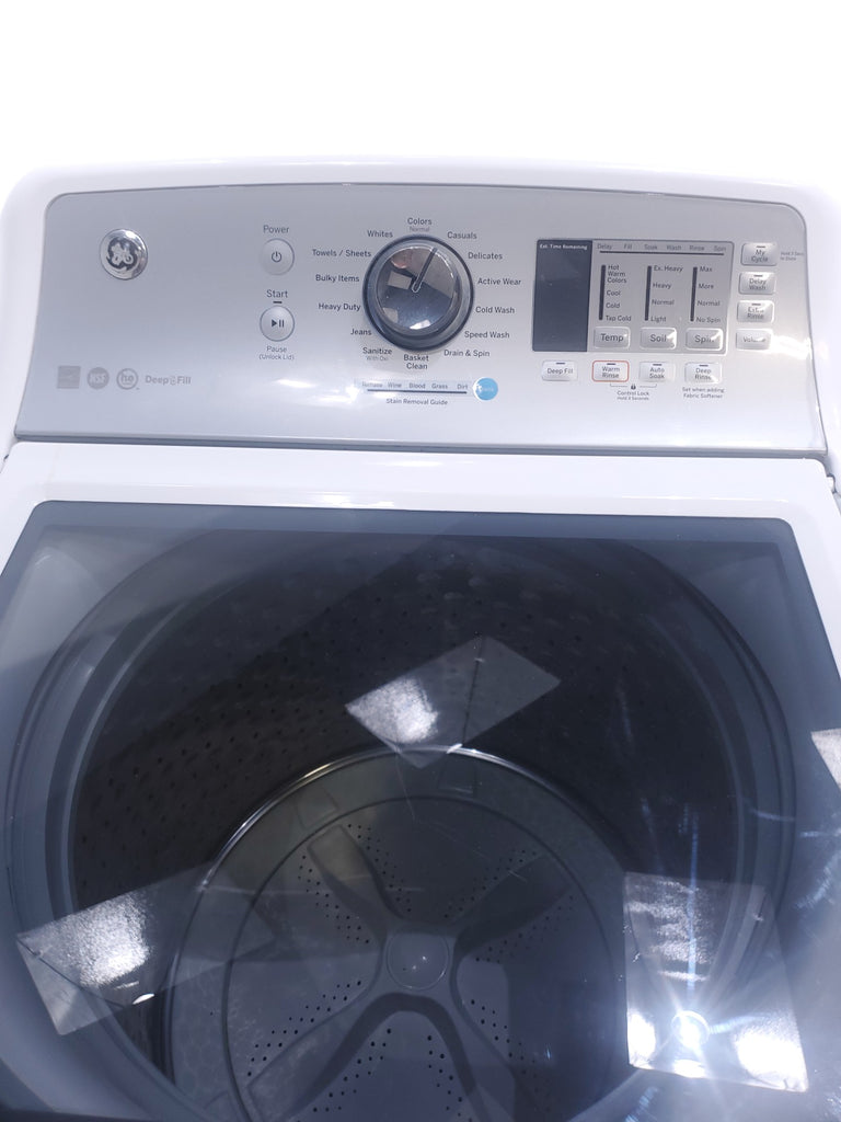 Pictures of Neu Elite GE High Capacity Impeller Washer & Electric Dryer Set: 4.6 cu. ft. High Capacity Impeller Washer With Extra Water Cycle / Option & 7.4 cu. ft. Electric 220v Dryer With Auto Sensor Dry - Certified Refurbished - Neu Appliance Outlet - Discount Appliance Outlet in Austin, Tx