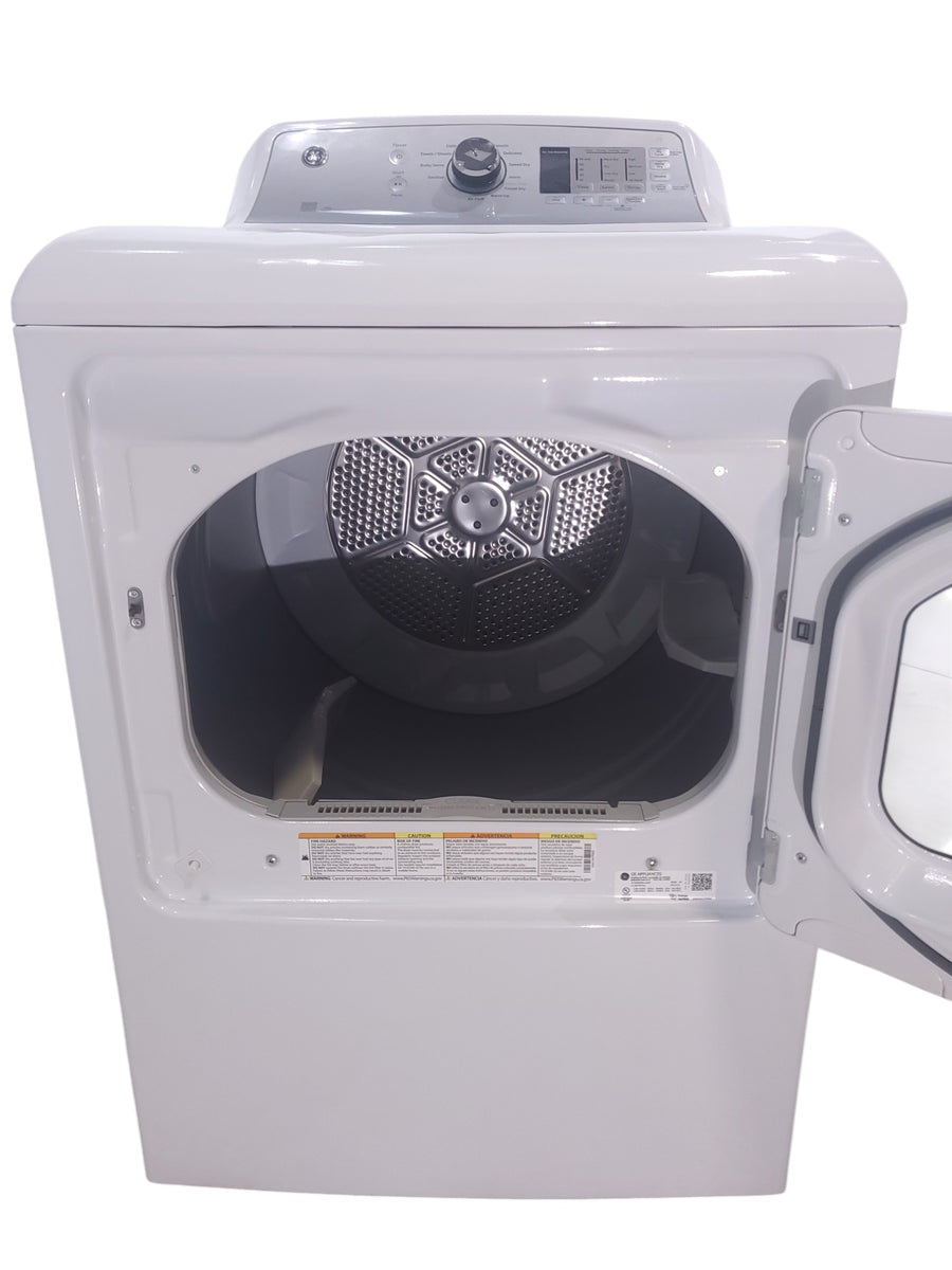 GE White Top Load 4.0 Cu. Ft. Capacity Washer with Stainless Steel Wash Basket GTW325ASWWW - New in Box and  GE ENERGY STAR 7.4 cu. ft. Capacity Aluminized Alloy Drum Electric Dryer with Sensor Dry  15035 - GTD65EBSJWS - Certified Refurbished