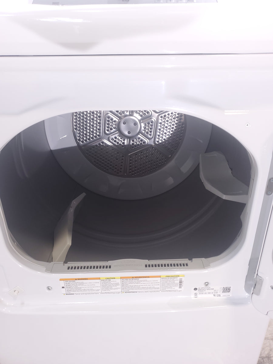 GE White Top Load 4.0 Cu. Ft. Capacity Washer with Stainless Steel Wash Basket GTW325ASWWW - New in Box and  GE ENERGY STAR 7.4 cu. ft. Capacity Aluminized Alloy Drum Electric Dryer with Sensor Dry  15035 - GTD65EBSJWS - Certified Refurbished