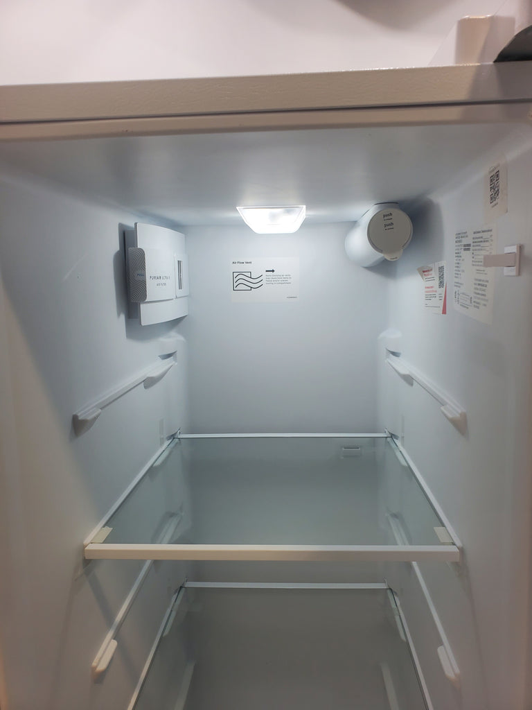 Pictures of 36 1/8" Wide White Frigidaire 25.6 cu. ft. Side by Side Refrigerator with Exterior Ice and Water Dispenser - Scratch and Dent - Minor - Neu Appliance Outlet - Discount Appliance Outlet in Austin, Tx