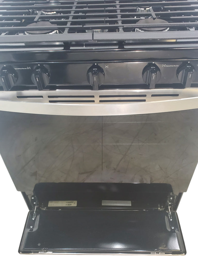 Pictures of Whirlpool Stainless Steel 30" 5.1 Cu. Ft. Freestanding Gas Range with Edge to Edge Cooktop - Scratch & Dent - Minor - Neu Appliance Outlet - Discount Appliance Outlet in Austin, Tx