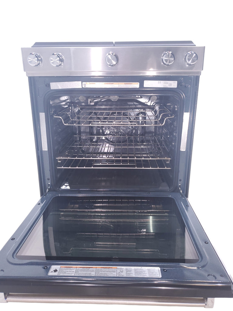 Pictures of KitchenAid  Stainless Steel Convection 30" 5 Burner Slide-in Gas Range with Even-Heat™ True Convection and Steam Rack - Open Box - Neu Appliance Outlet - Discount Appliance Outlet in Austin, Tx