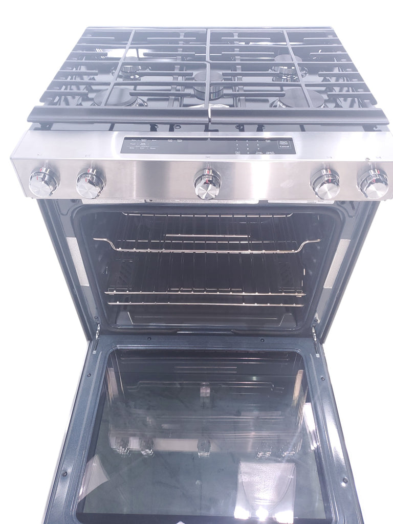 Pictures of KitchenAid  Stainless Steel Convection 30" 5 Burner Slide-in Gas Range with Even-Heat™ True Convection and Steam Rack - Open Box - Neu Appliance Outlet - Discount Appliance Outlet in Austin, Tx