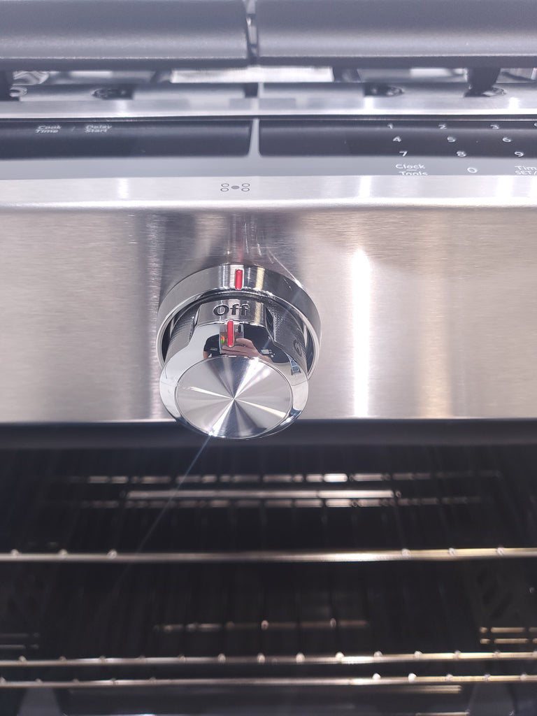 Pictures of KitchenAid  Stainless Steel Convection 30" 5 Burner Slide-in Gas Range with Even-Heat™ True Convection and Steam Rack - Open Box - Neu Appliance Outlet - Discount Appliance Outlet in Austin, Tx