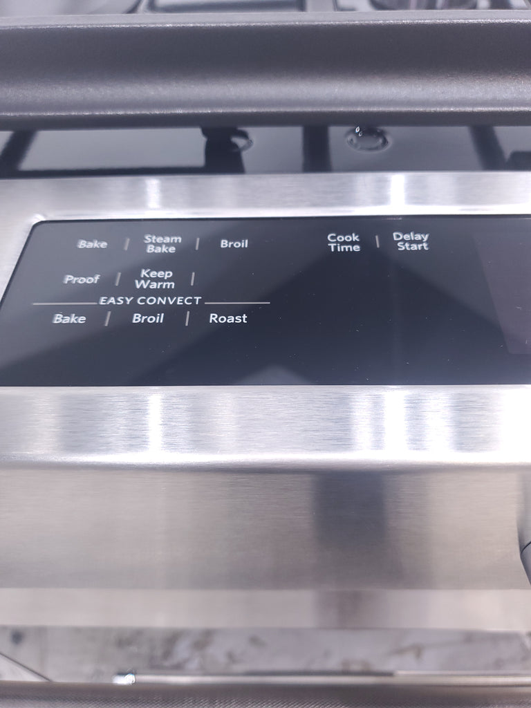 Pictures of KitchenAid  Stainless Steel Convection 30" 5 Burner Slide-in Gas Range with Even-Heat™ True Convection and Steam Rack - Open Box - Neu Appliance Outlet - Discount Appliance Outlet in Austin, Tx