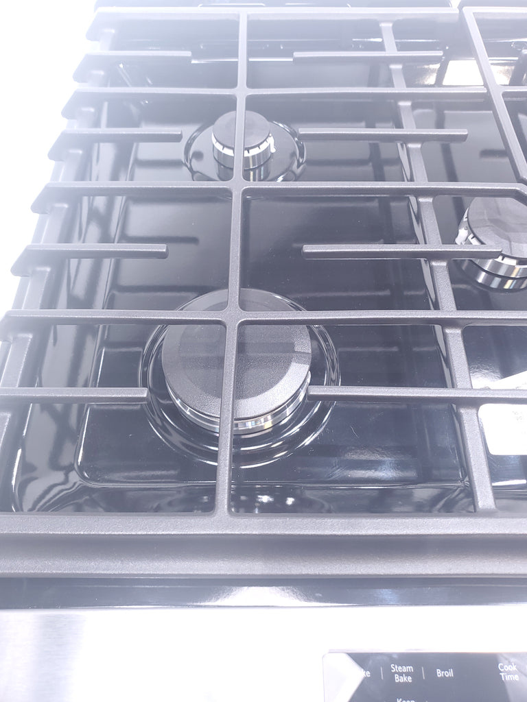 Pictures of KitchenAid  Stainless Steel Convection 30" 5 Burner Slide-in Gas Range with Even-Heat™ True Convection and Steam Rack - Open Box - Neu Appliance Outlet - Discount Appliance Outlet in Austin, Tx