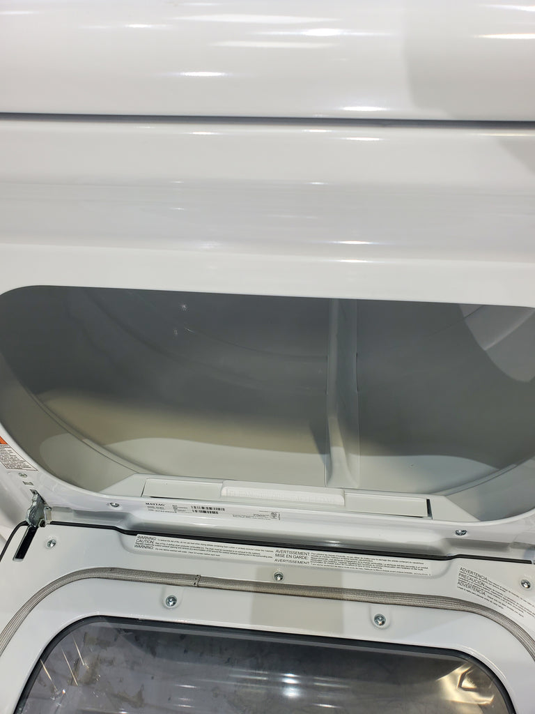 Pictures of Maytag ENERGY STAR 5.2 cu. ft. Top Load Agitator Washing Machine with Extra Power Button and ENERGY STAR Maytag Smart Capable 7.4 cu. ft. Electric Steam Dryer with Extra Power Button - Open Box - Neu Appliance Outlet - Discount Appliance Outlet in Austin, Tx