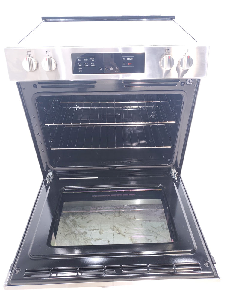 Pictures of Frigidaire Stainless Steel 30" Slide In Electric Range with Steam Clean, 5 Cooktop Elements and Front Controls - Scratch & Dent - Minor - Neu Appliance Outlet - Discount Appliance Outlet in Austin, Tx