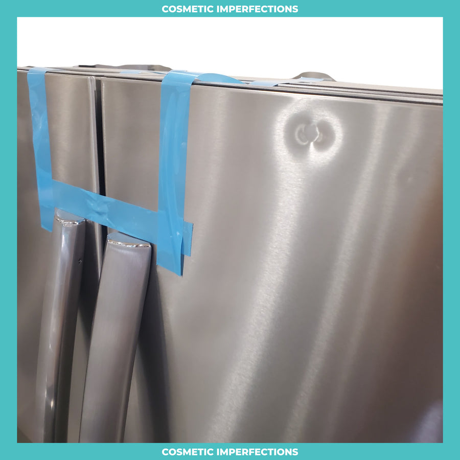 Counter-Depth Smudge-Proof Stainless Steel ENERGY STAR Frigidaire Gallery 21.5 cu. ft 4 Door French Door Refrigerator with OpenAccess Door - Scratch & Dent - Moderate