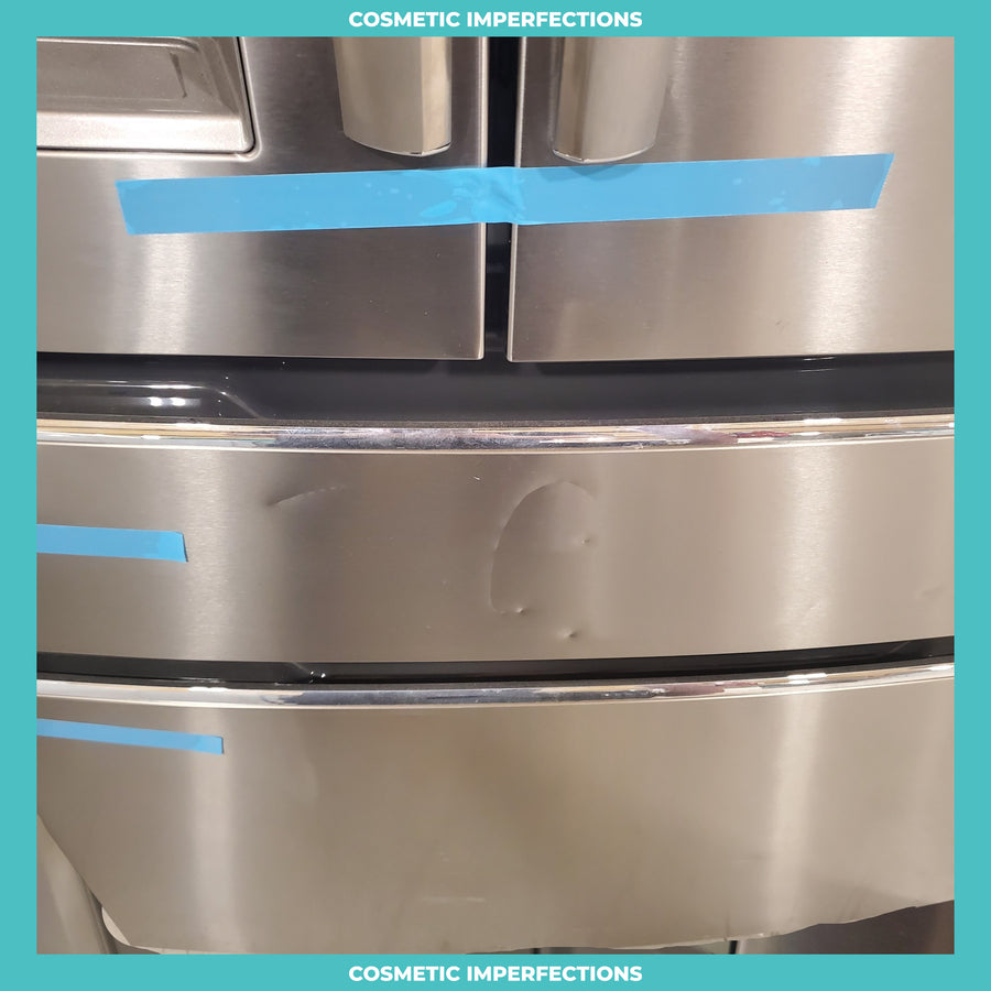 Counter-Depth Smudge-Proof Stainless Steel ENERGY STAR Frigidaire Gallery 21.5 cu. ft 4 Door French Door Refrigerator with OpenAccess Door - Scratch & Dent - Moderate