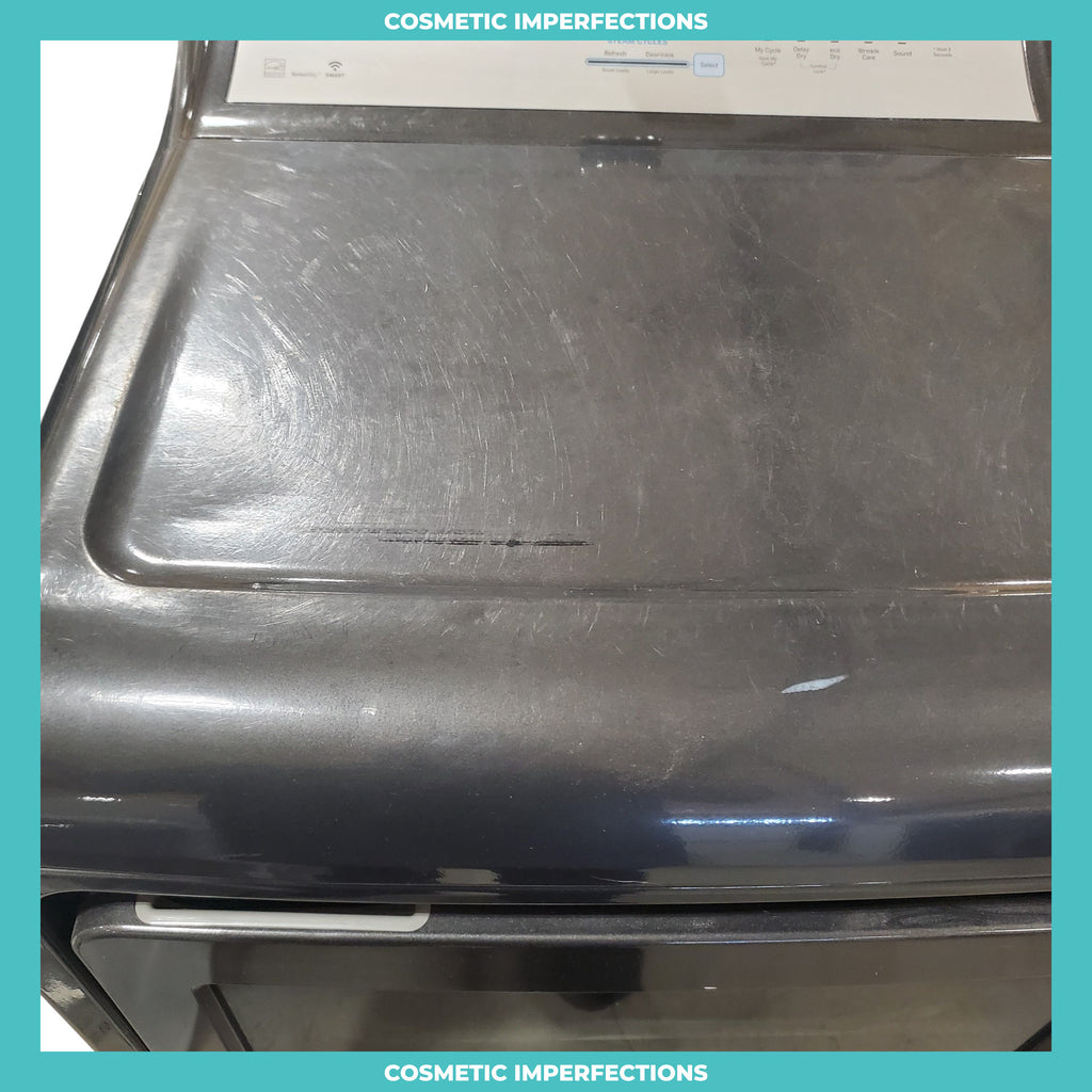 Pictures of GE Diamond Gray ENERGY STAR 7.4 cu. ft. Capacity Smart aluminized alloy drum Electric Dryer with Sanitize Cycle and Steam - Certified Refurbished - Neu Appliance Outlet - Discount Appliance Outlet in Austin, Tx