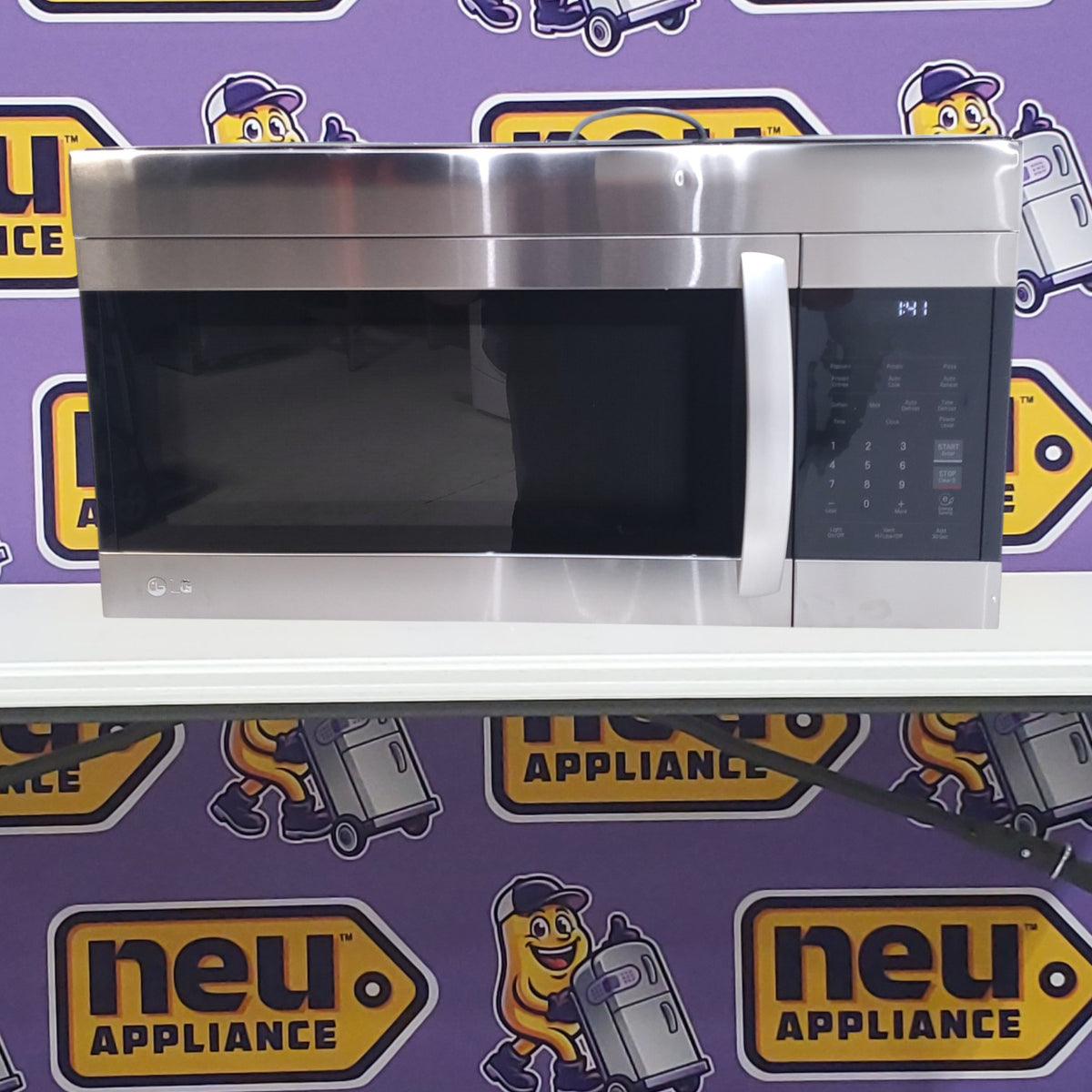 LG 1.7 cu. ft. Over-the-Range Microwave Oven in Stainless Steel with EasyClean - Open Box