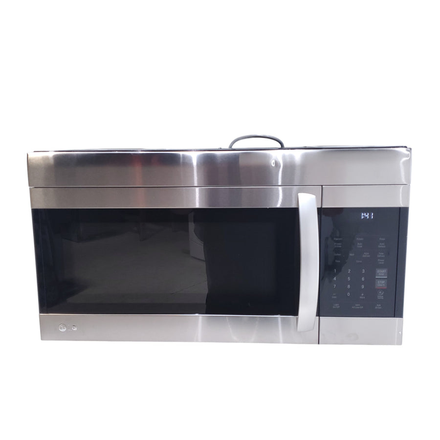 LG Stainless Steel EasyClean 1.7-cu ft 1000-Watt 29.88-in Over-the-Range Microwave with Sensor Cooking - Open Box