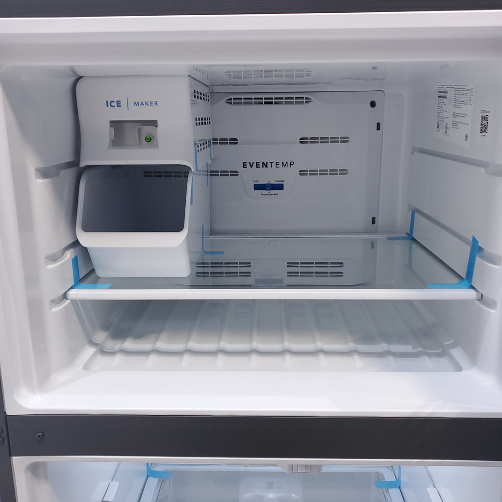 Pictures of 30 in. Wide EasyCare Stainless Steel Frigidaire 20.0 cu. ft. Top Freezer Refrigerator with EvepTemp Cooling System and Ice Maker- Scratch & Dent - Minor - Neu Appliance Outlet - Discount Appliance Outlet in Austin, Tx