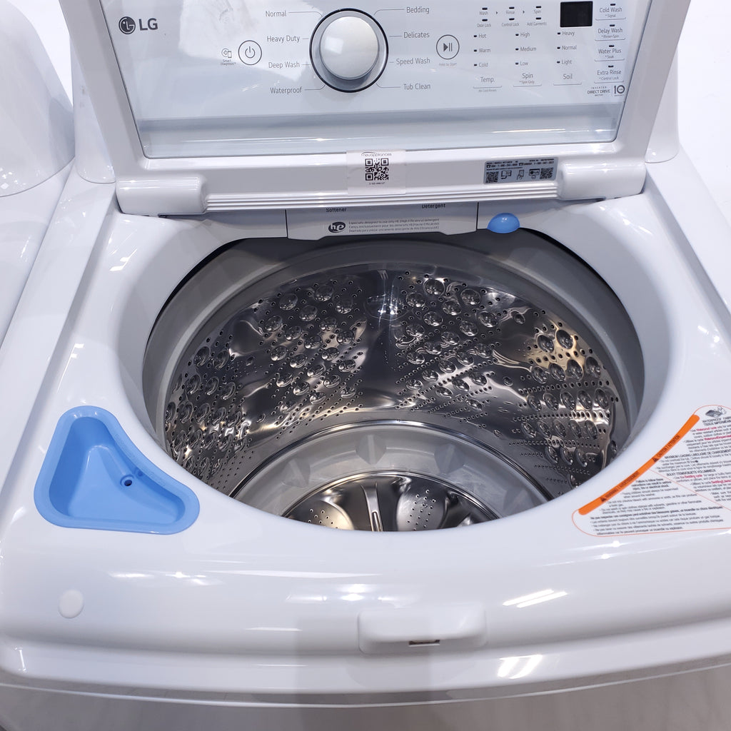 Pictures of LG 5.0 cu. ft. Mega Capacity ENERGY STAR Top Load Washer with TurboDrum Technology and ENERGY STAR LG 7.3 cu. ft. Ultra Large Capacity Gas Dryer with Aluminized Alloy Steel Drum- Open Box - Neu Appliance Outlet - Discount Appliance Outlet in Austin, Tx
