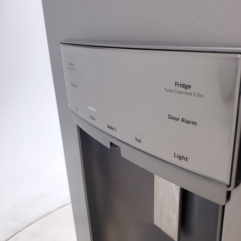 Pictures of GE Profile™ ENERGY STAR® 22.1 Cu. Ft. Counter-Depth Fingerprint Resistant Stainless French-Door Refrigerator with Hands-Free AutoFill - Certified Refurbished - Neu Appliance Outlet - Discount Appliance Outlet in Austin, Tx